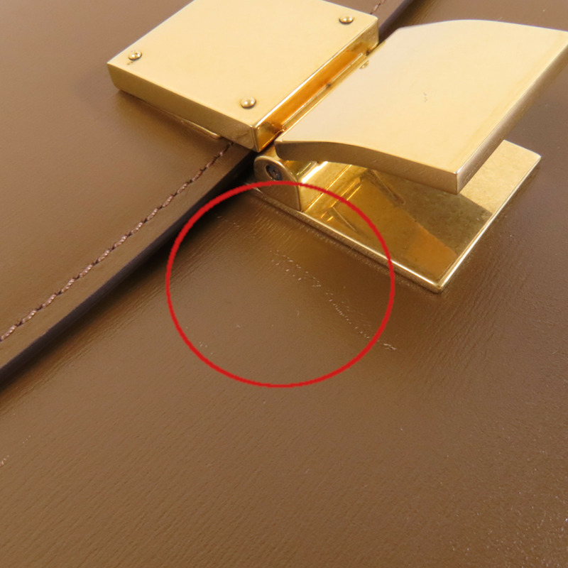 CELINE 牛皮皮革Classic Box金扣肩背袋-16