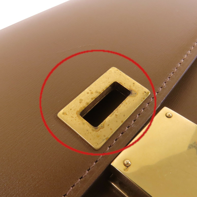 CELINE 牛皮皮革Classic Box金扣肩背袋-19