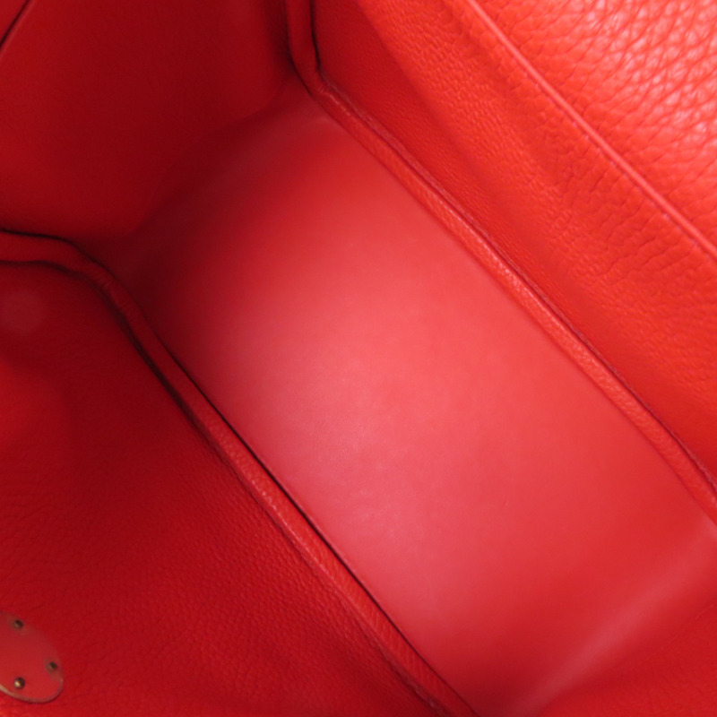 HERMES Clemence皮革Lindy 26銀扣肩背袋-4