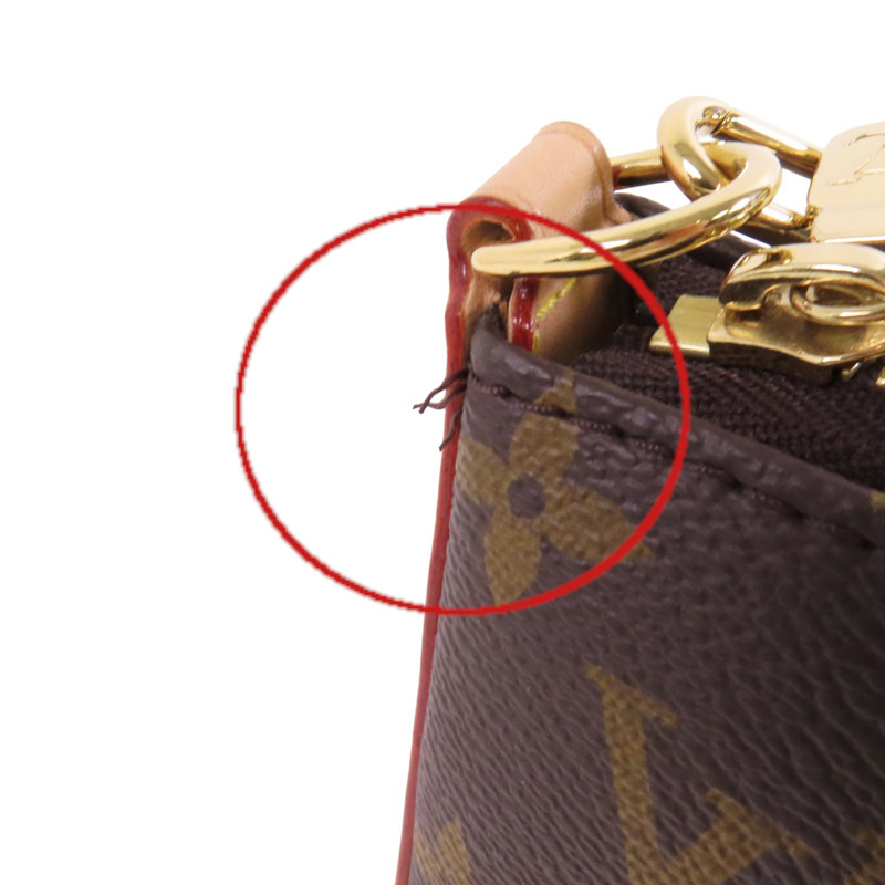 LOUIS VUITTON Monogram Pochette Tirette-17