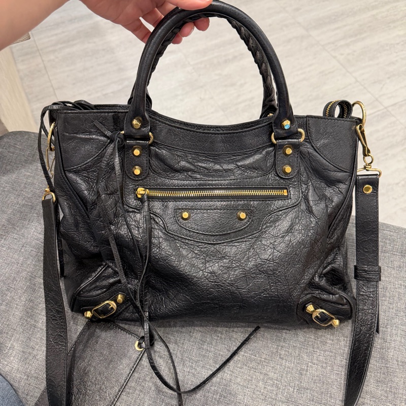 Balenciaga 巴黎世家 Velo 機車包 黑金-0