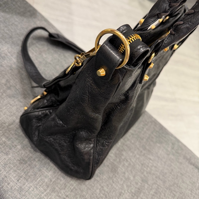 Balenciaga 巴黎世家 Velo 機車包 黑金-10