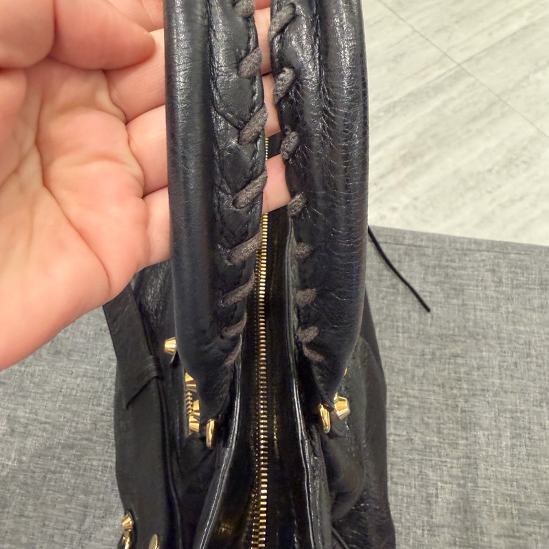 Balenciaga 巴黎世家 Velo 機車包 黑金-14