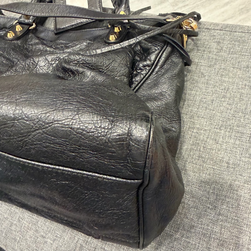 Balenciaga 巴黎世家 Velo 機車包 黑金-19