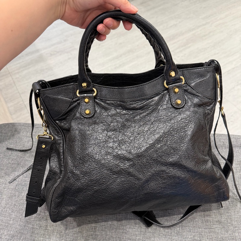 Balenciaga 巴黎世家 Velo 機車包 黑金-31