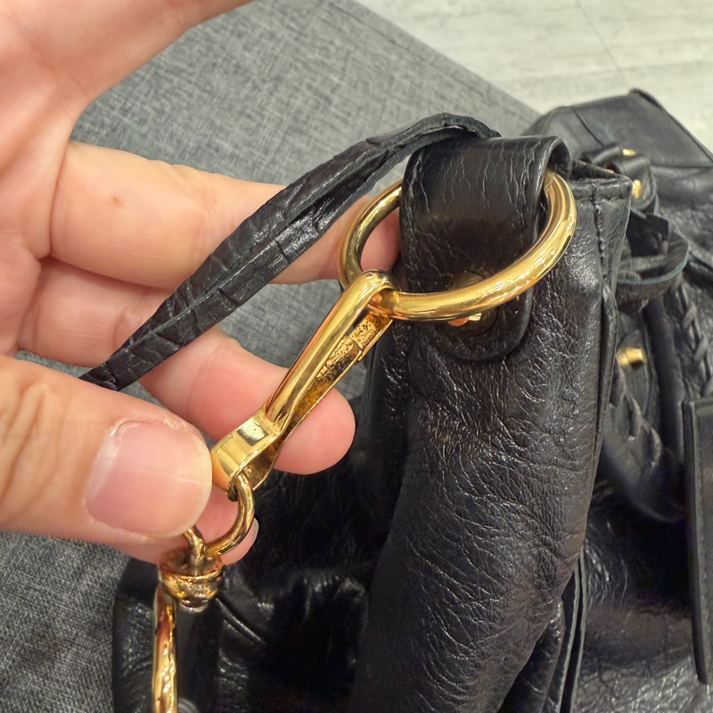 Balenciaga 巴黎世家 Velo 機車包 黑金-34