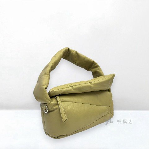 LOEWE 橄欖綠納帕小羊皮肩背Puzzle Hobo-2