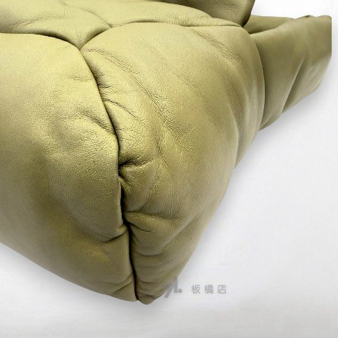 LOEWE 橄欖綠納帕小羊皮肩背Puzzle Hobo-9