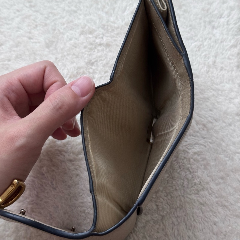 Dior短夾 馬鞍短夾 奶茶色-15