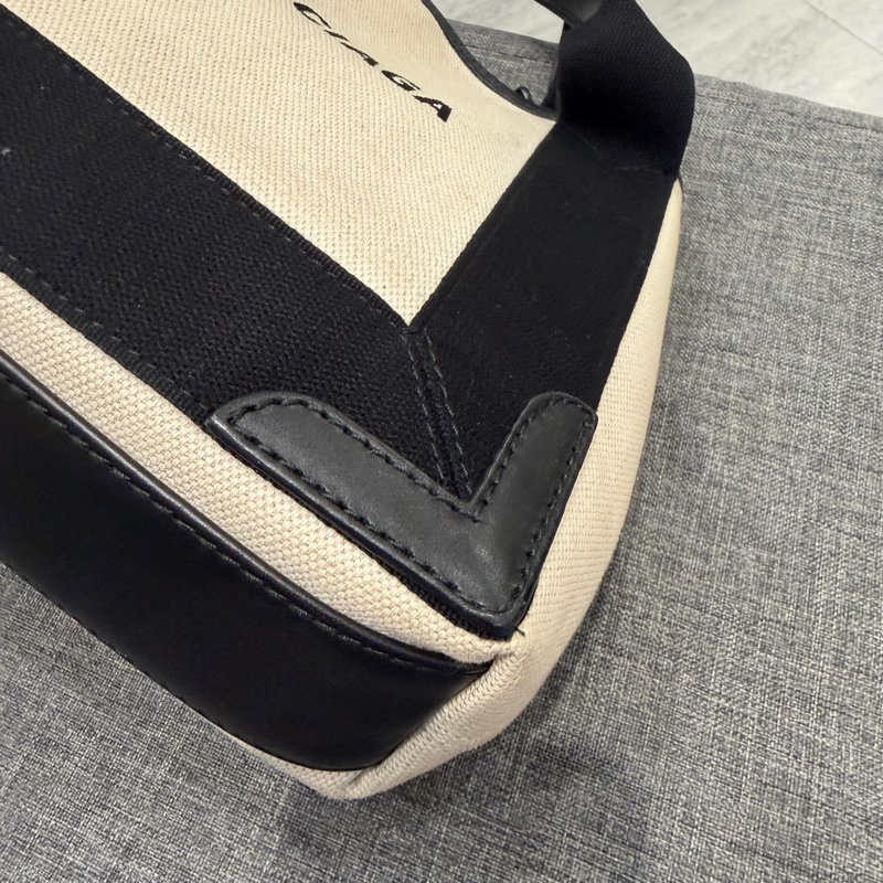 Balenciaga 巴黎世家 Navy Cabas XS 帆布包 托特包 子母包-11