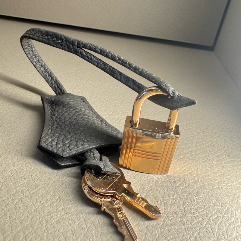 Hermès Birkin 25 Togo皮 Gris Etain 極稀有錫器灰玫瑰金釦 Z刻印 全新旋轉鈕帶膜 無頸紋｜冷白皮友善，上身超顯白｜日本專櫃購入含購證影本-7