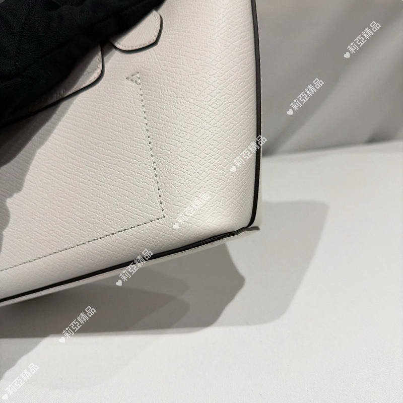 莉亞精品♡Longchamp 小托特 白色 近新閒置品-9