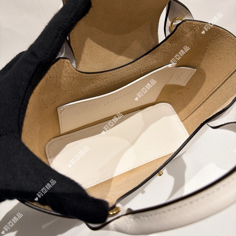 莉亞精品♡Longchamp 小托特 白色 近新閒置品-11