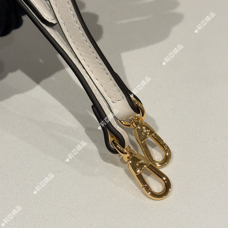 莉亞精品♡Longchamp 小托特 白色 近新閒置品-12