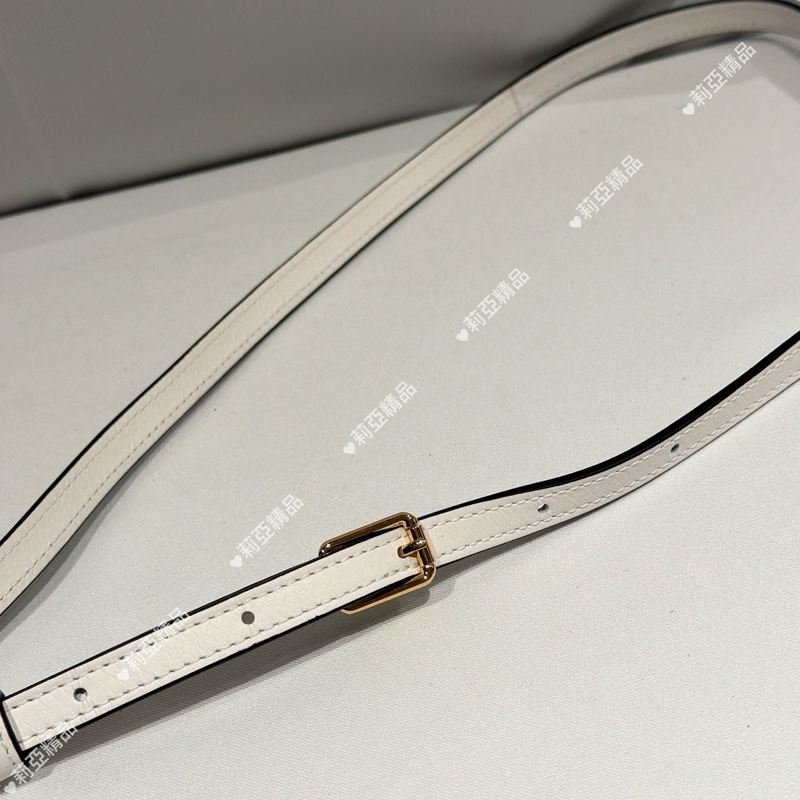 莉亞精品♡Longchamp 小托特 白色 近新閒置品-13