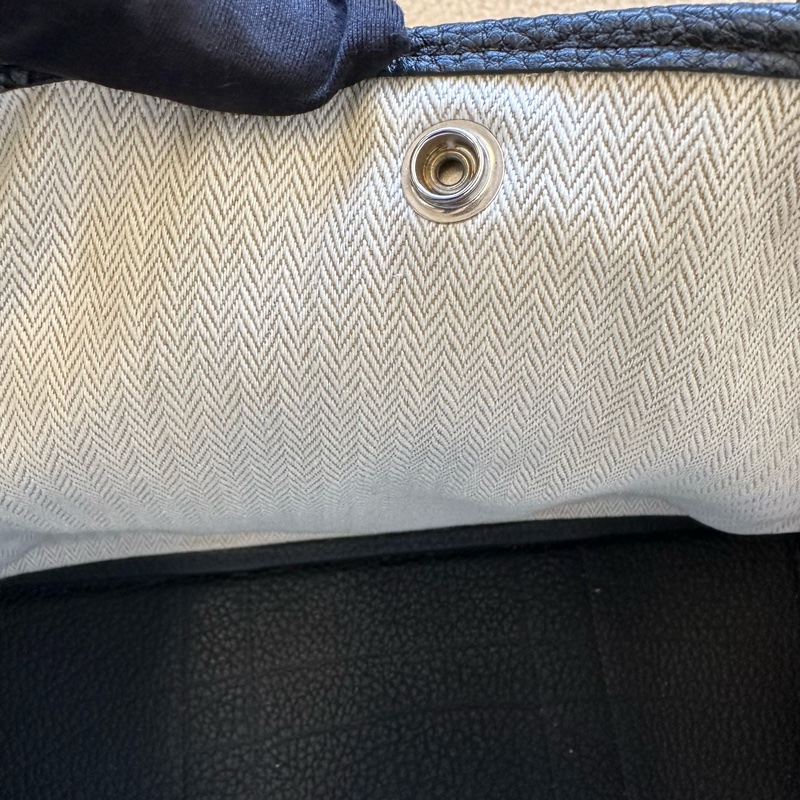 Hermes Garden party 30 花園包 黑銀D-5