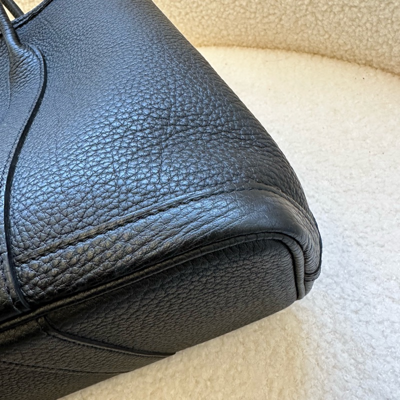 Hermes Garden party 30 花園包 黑銀D-12