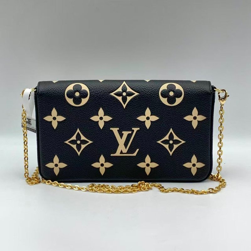 Louis Vuitton LV Pochette Félicie Monogram Empreinte 黑色壓紋三合一袋 斜褙袋/手拿包/錢包/卡套-4