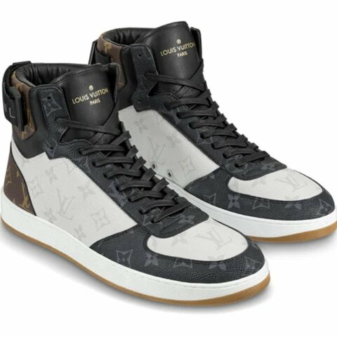 LV Rivoli 經典 高筒 運動鞋 球鞋 老花  咖啡 尺寸9.5