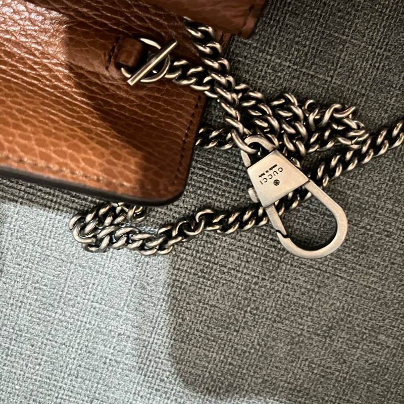 GUCCI 包包Dionysus#GG Supreme帆布酒神單寧mini斜背包#-22