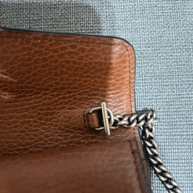 GUCCI 包包Dionysus#GG Supreme帆布酒神單寧mini斜背包#-25