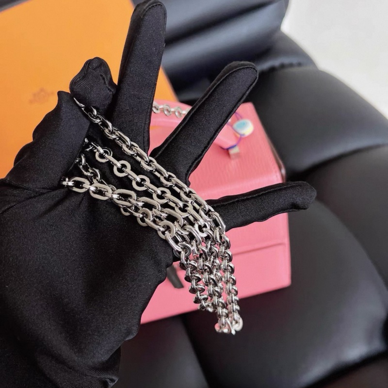 Hermes Cinhetic Bag 秀款盒子包 唇膏粉 銀扣 山羊皮 Y刻-5