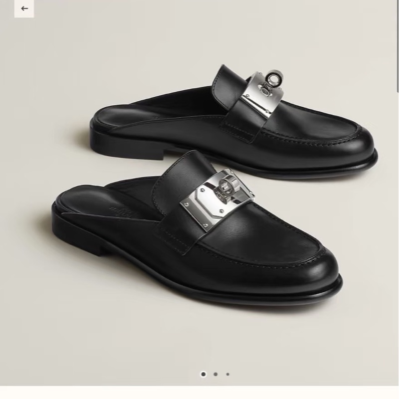 愛馬仕 新款大Kelly扣穆勒拖鞋-0