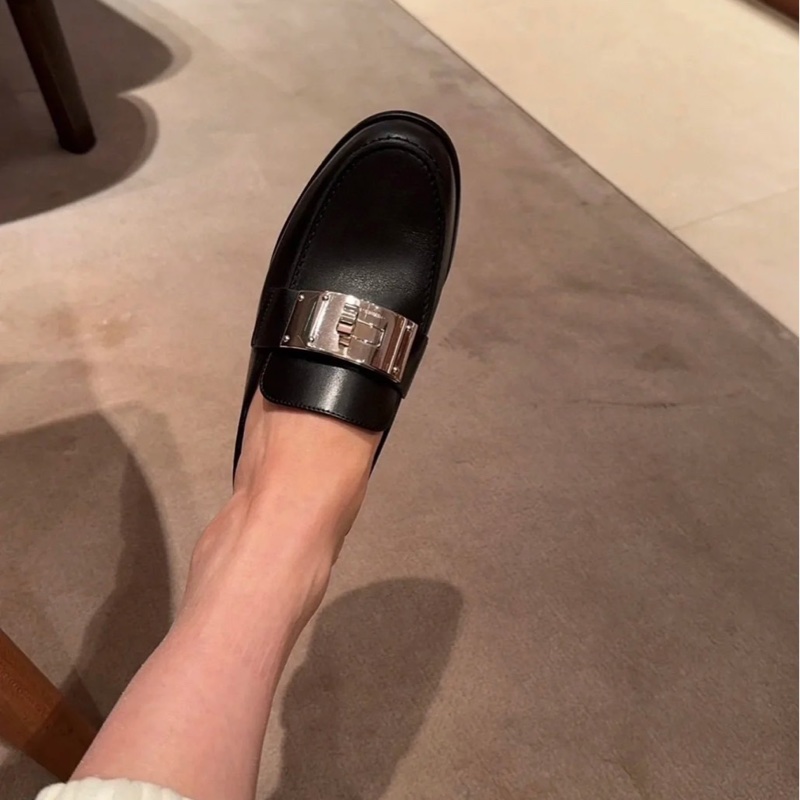 愛馬仕 新款大Kelly扣穆勒拖鞋-1