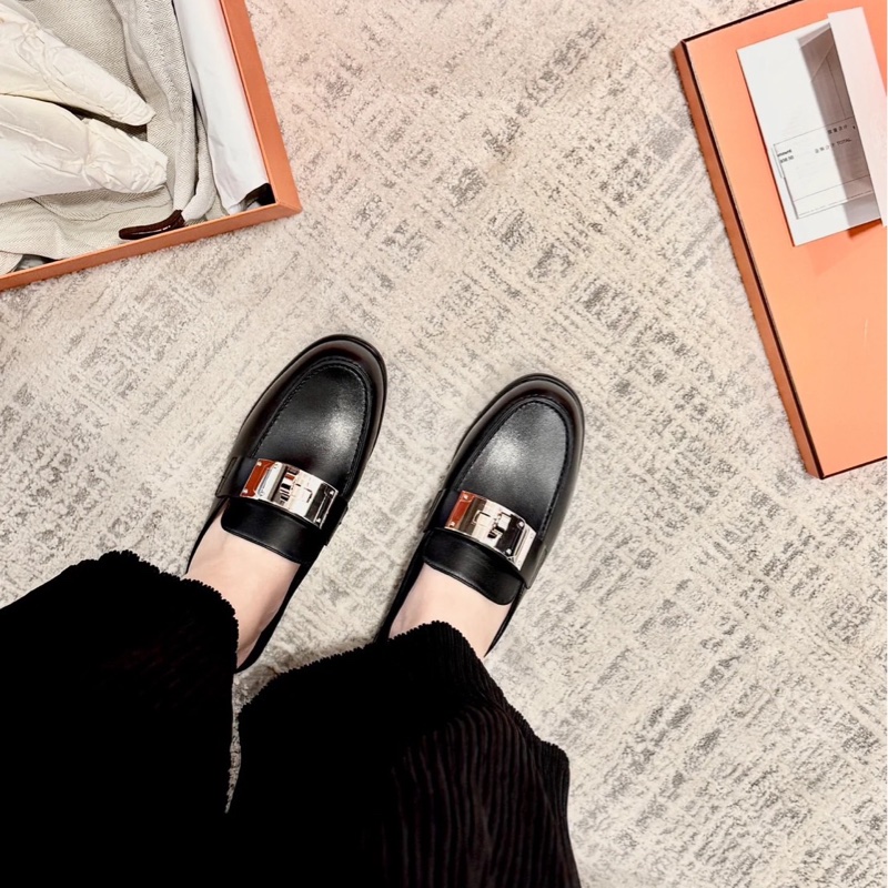 愛馬仕 新款大Kelly扣穆勒拖鞋-4