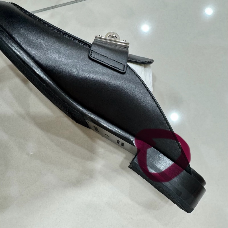 愛馬仕 新款大Kelly扣穆勒拖鞋-16