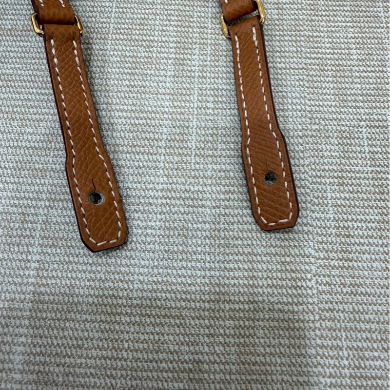 愛馬仕 Hermes 康康 Constance Long To Go WOC 金棕金釦U刻 epsom皮-34