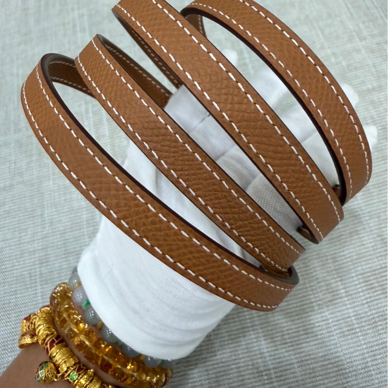 愛馬仕 Hermes 康康 Constance Long To Go WOC 金棕金釦U刻 epsom皮-36