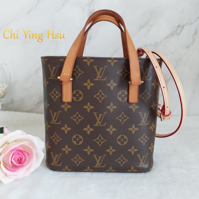 LV Vivian 薇薇安🎀實品拍照 🎀M51172 小號 菜籃子 vintage 手提包 單肩包 ~二手包-0