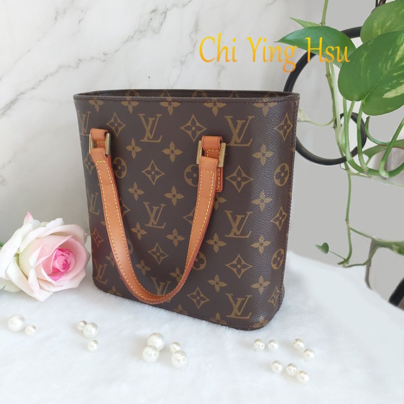 LV Vivian 薇薇安🎀實品拍照 🎀M51172 小號 菜籃子 vintage 手提包 單肩包 ~二手包-4