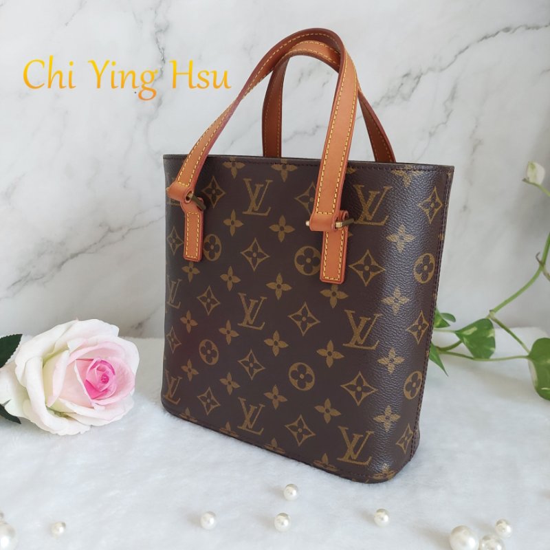 LV Vivian 薇薇安🎀實品拍照 🎀M51172 小號 菜籃子 vintage 手提包 單肩包 ~二手包-2