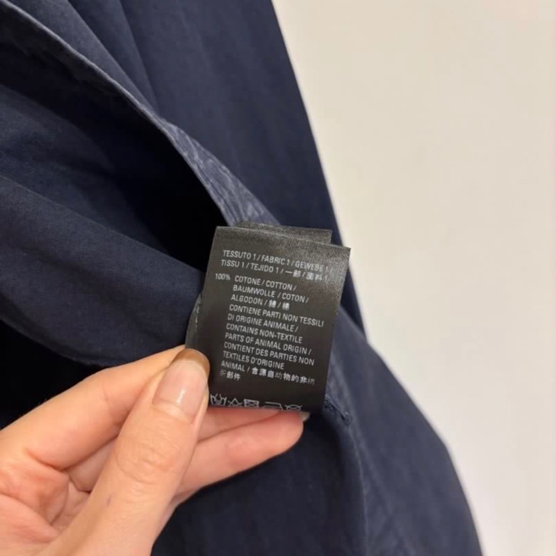 Balenciaga over size 深藍色襯衫-5