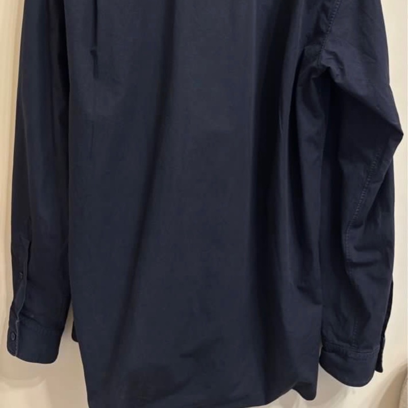 Balenciaga over size 深藍色襯衫-7