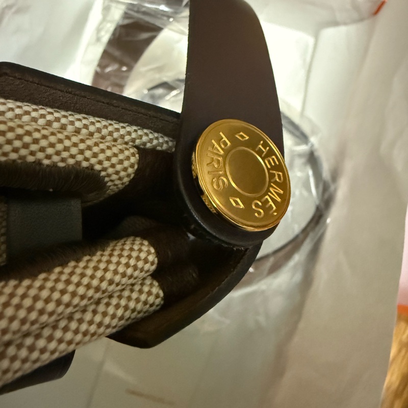 Hermes 愛馬仕 全新 Mini Herbag 20 cm ZIP 帆布 斜背包-17