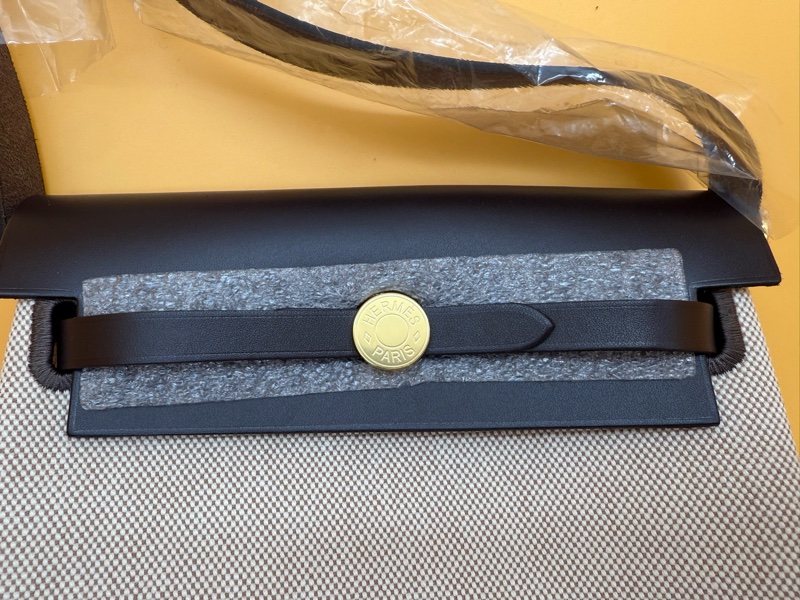 Hermes 愛馬仕 全新 Mini Herbag 20 cm ZIP 帆布 斜背包-8