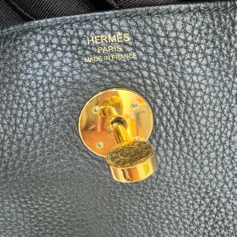 HERMES 愛馬仕Lindy26 黑金 金剛色 D刻-7