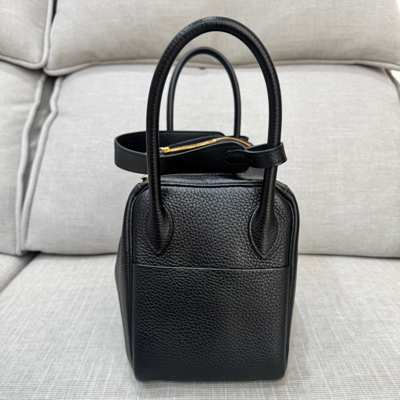 HERMES 愛馬仕Lindy26 黑金 金剛色 D刻-10