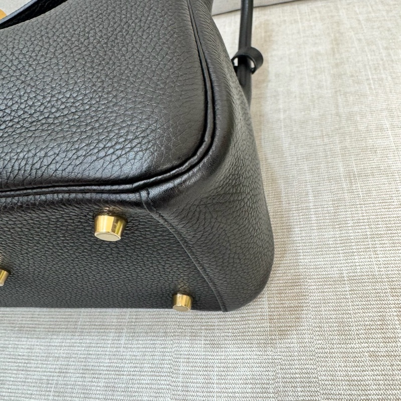 HERMES 愛馬仕Lindy26 黑金 金剛色 D刻-11