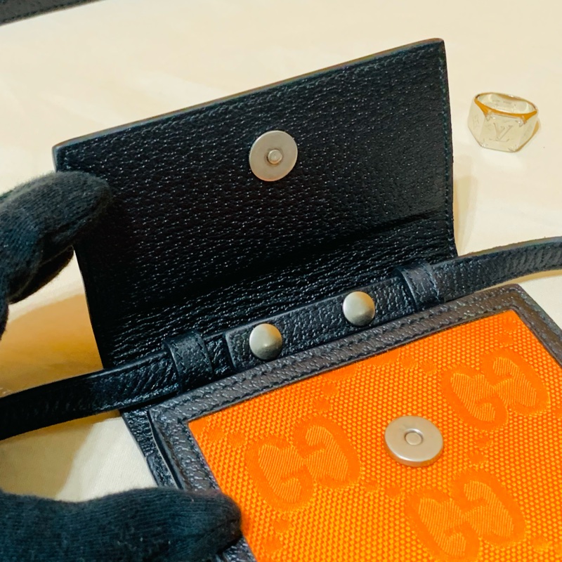 ✨近新閒置 Gucci 古馳 萬聖節限定🎃南瓜橘手機包 肩背包 斜背包-8