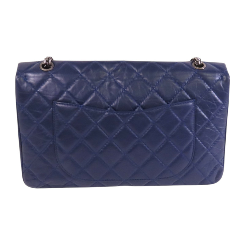 CHANEL 牛皮皮革2.55銀扣鏈帶肩背袋-1