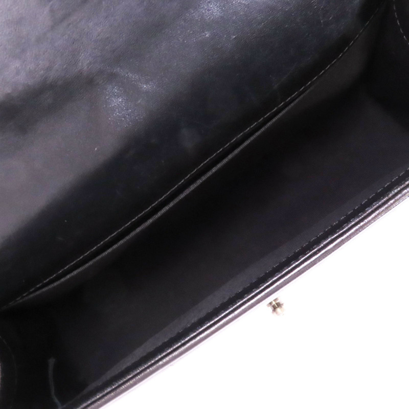 CHANEL 【激減優惠】羊皮皮革Boy Chanel銀扣鏈帶肩背袋-4