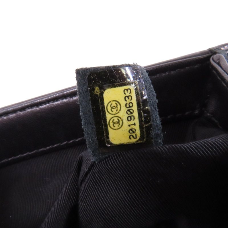 CHANEL 【激減優惠】羊皮皮革Boy Chanel銀扣鏈帶肩背袋-6