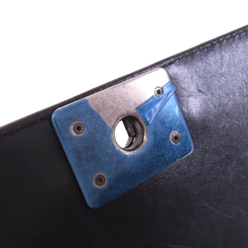 CHANEL 【激減優惠】羊皮皮革Boy Chanel銀扣鏈帶肩背袋-14