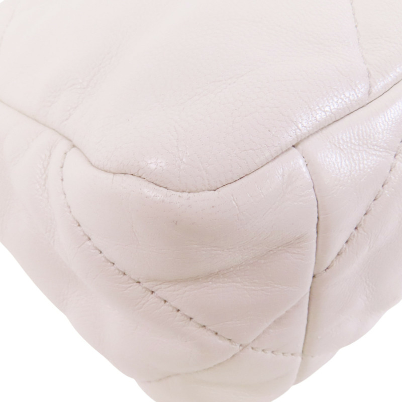 CHANEL 羊皮皮革Chanel 19金扣鏈帶手挽肩背兩用袋-12