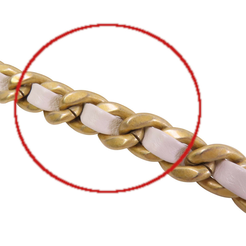 CHANEL 羊皮皮革Chanel 19金扣鏈帶手挽肩背兩用袋-18