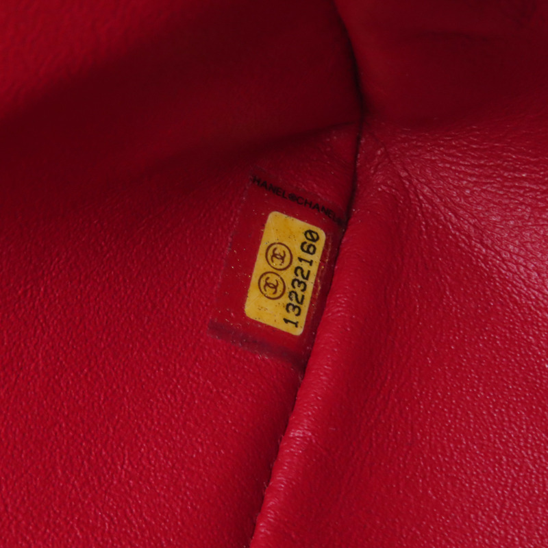 CHANEL 羊皮皮革Large Classic銀扣鏈帶肩背袋-8